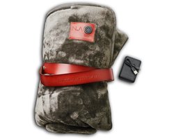 Nikki Amsterdam | The.Plaid Original | Green | Groen | Draadloos | Duurzaam | Infrarood Warmtedeken | Stoelkleed | Bank Plaid | 150 x 130cm | Incl. Powerbank (20000mAh) | Gebruiksduur: tot 10 uur