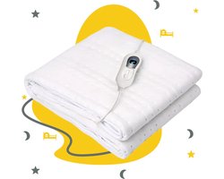 Onderdeken met Instelbare Warmte - Wasbaar - Timerfunctie - Luxe Verwarmde - Veilig en Gezellig Beddengoed - Energiezuinig - 150x80 cm