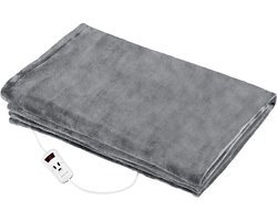 ProfiCare WZD 3061 - Elektrische knuffeldeken - Bovendeken - (130x180cm) - grijs