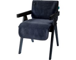 Qnuss Infrarood Warmtedeken - Elektrisch Stoelkleed - Draadloos - 135x45 cm - Zwart - Inclusief powerbank