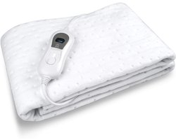 Quvo®Elektrische onderdeken - Onderdeken - Elektrische onderdeken 1 persoons - Wit - 150cm x 90cm x 2cm