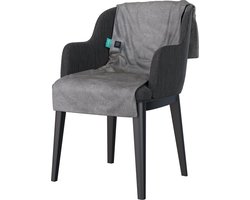 Sinji Elektrische Deken – Draadloos Warmtedeken – Infrarood Fleece Deken – Incl. Powerbank – 135 x 48 cm – Grijs