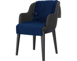 Sinji Elektrische Deken – Draadloos Warmtedeken – Infrarood Fleece Deken – Incl. Powerbank –135 x 48 cm– Blauw