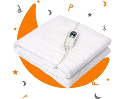 Sleep Comfy Elektrische Deken - Onderdeken met Instelbare Warmte - Wasbaar - Luxe Verwarmde - Veilig en Gezellig Beddengoed - Energiezuinig - 150x80 cm