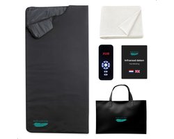 Soft & Silky Infrarood deken - Leer - Sauna deken - Paneel - Warmte - Elektrische - Fibromyalgie - Verwarming - Infraroodlamp - Infraroodtherapie
