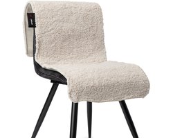 Spherite Warmtedeken - Teddy Beige - XL - 140x45 - Infrarood warmtedeken - Elektrisch - Draadloos - Verwarmd stoelkleed - Powerbank