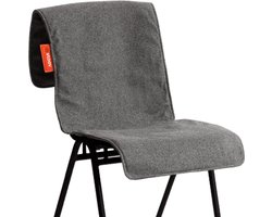 Stoov Warmtedeken | Big Hug XL | Duurzaam & Draadloos | Infrarood warmtedeken | Verwarmd stoelkleed | 45x135 cm | Grey XL S1 Draadloze stoelverwarmer - Original Grey - Stoov | Standard batterij