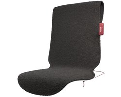 Stoov Warmtedeken | Big Hug XL³ | Duurzaam & Draadloos | Infrarood warmtedeken | Verwarmd stoelkleed | 47x135 cm | Grey XL S3 Draadloze stoelverwarmer - Woolly Grey - Stoov | Pro 50Wh batterij