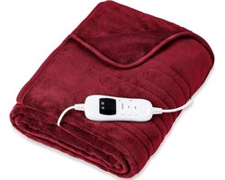 Thuys – Warmtedeken Stoel – Stoelverwarmer – Elektrisch Deken – 160 x 1 x 120cm – Bordeaux