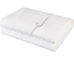 Tomado TEB1505W - Elektrische deken 1 persoons - 150 x 80 cm - Warmtedeken - Elektrische onderdeken - Extra snelle opwarming