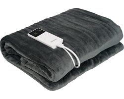Tristar BW-4781 Elektrische Deken - 180x120 cm - Eenpersoons - Warmtedeken - Fleece - 9 Warmte-instellingen - Afneembare Controller - Timerfunctie