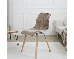 Verwarmd Stoelkleed voor Stoel met 3 Warmtestanden – Draadloos Infrarood Warmtedeken 38 x 83 cm – Bruin (inclusief powerbank)