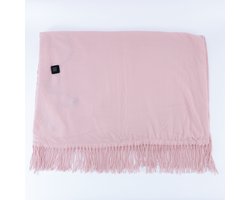 Verwarmde dekbed - draagbare elektrische warmtebed voor buiten - met USB-poort - 3 gradaties van verwarming zachte en warme draagbare verwarmer - met rits - geschikt voor nek schouders en rug - 1 stuk(lichtroze 77 inch x 24 inch)