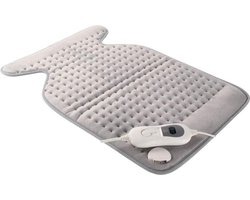 Verwarmde deken met 3 warmteniveaus - Laag energieverbruik - Automatische uitschakeling - 100W vermogen - Verwarmde mat voor rug en lendenstreek - 40x30 cm