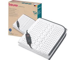 Verwarmde Onderdeken 150 x 80 cm - Gerecycled Materiaal, 4 Temperatuurinstellingen, Automatische Uitschakeling