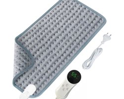 Verwarmingskussen 40x80cm met 9 temperatuurstanden en automatische uitschakeling | Verwarmingskussen voor rug, nek en buik | Snel verwarmend, machinewasbaar, huidvriendelijk