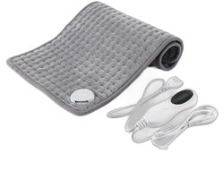 Verwarmingskussen voor rugpijn en menstruatieproblemen - Geweldig kerstcadeau voor vrouwen, mannen, moeders en vaders. Draagbaar elektrisch nek- en schouderverwarmingskussen, groot formaat, 10 warmtestanden, 30*60 cm.