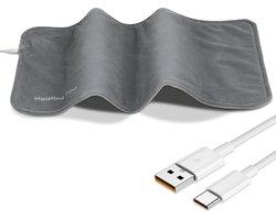 Verwarmingsmat - Elektrische verwarmingsmat - elektrische deken - elektrisch deken - 60×30cm - Grafeen verwarmingsmat - Grijs