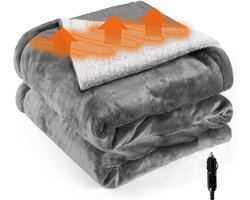 Waterbestendige elektrische autodeken, 12V warmtedeken, verwarmde deken, dutdeken voor buiten, multifunctioneel