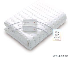 Wellcare WE167UBTHD Eco Fleece 2P elektrische warmte onderdeken met timer en 4D DWF technologie