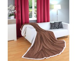 Winter Elektrische Deken Warm Bed Heater 3 temperatuurniveaus flanel Elektrische Verwarming Deken Beveiliging Warmer Tapijt Heater Pad:,bruin,130x180cm - Bruin