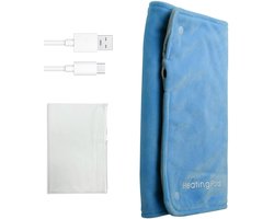 Ynkkvre - USB Elektrische Verwarmdeken - Draagbare Kristalstof Deken Met Snel Verwarming & Oververhittingsbeveiliging - Voor Rug, Schouders en Reizen - Ideaal voor Senioren, Artritis en Spierpijn