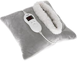 Adler AD 7412 - Warmtekussen - Heating pillow - Verwarmingskussen met 8 standen - Voetenwarmer - Grijs