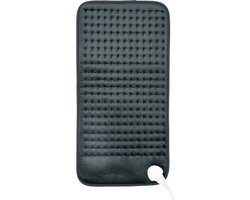 Auronic Warmtekussen Elektrisch - XXL - 60x30cm - Nek en Schouders - Wasbaar - Heating Pad - Elektrisch Kussen - Antraciet