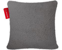 Auronic Warmtekussen - Pluche- 45x45 - Draadloos - Oplaadbaar - Elektrisch kussen - Infrarood - Groen/Grijs