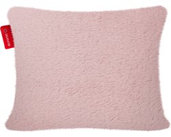Auronic Warmtekussen - Pluche- 45x60 - Draadloos - Oplaadbaar - Elektrisch kussen - Infrarood - Pastelroze