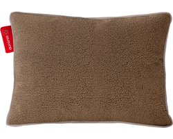 Auronic Warmtekussen - Sherpa Fleece - 45x60 - Draadloos - Oplaadbaar - Elektrisch kussen - Infrarood - Bruin