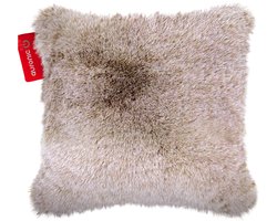 Auronic Warmtekussen - Teddy - 45x45 - Draadloos - Oplaadbaar - Elektrisch kussen - Infrarood - Taupe