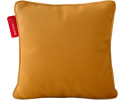 Auronic Warmtekussen - Velvet - 45x45 - Draadloos - Oplaadbaar - Elektrisch kussen - Infrarood - Goudgeel