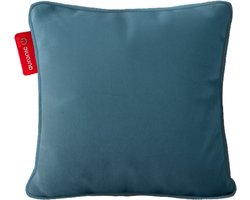 Auronic Warmtekussen - Velvet - 45x45 - Draadloos - Oplaadbaar - Elektrisch kussen - Infrarood - Groen/Blauw