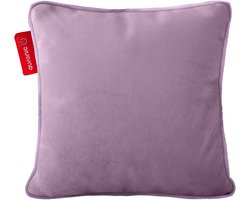 Auronic Warmtekussen - Velvet - 45x45 - Draadloos - Oplaadbaar - Elektrisch kussen - Infrarood - Paars