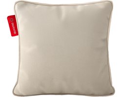 Auronic Warmtekussen - Velvet - 45x45 - Draadloos - Oplaadbaar - Elektrisch kussen - Infrarood - Taupe