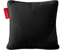 Auronic Warmtekussen - Velvet - 45x45 - Draadloos - Oplaadbaar - Elektrisch kussen - Infrarood - Zwart