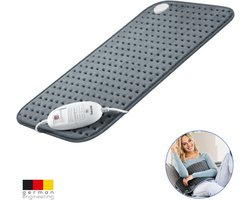 Beurer HK 123 XXL Cosy Grey Warmtekussen – Elektrisch Warmtekussen voor Rug, Nek, Schouder en Buik – Groot Formaat 60×30 cm – Snelle Opwarming – 3 Warmtestanden – Automatische Uitschakeling – Machinewasbaar – 5 Jaar Garantie: exclusief bij Bol.com