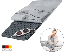 Beurer HK 125 XXL Cosy Grey Warmtekussen – Elektrisch Warmtekussen voor Rug, Nek, Schouder en Buik – Groot Formaat 60×40 cm – Superzachte Fleece – Snelle Opwarming – 6 Warmtestanden – Machinewasbaar – 5 Jaar Garantie: exclusief bij Bol.com