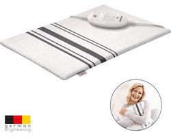 Beurer HK 25 Elektrisch Warmtekussen – 40×30 cm – 3 Warmtestanden – Afneembare Katoenen Hoes – Automatische Uitschakeling – BSS Veiligheidssysteem – Wasbaar – 5 Jaar Garantie: exclusief bij Bol.com - Wit-zwart