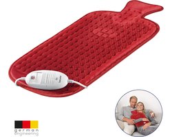 Beurer HK 44 Elektrisch Warmtekussen – in Retro Kruikvorm – Voor Rug, Buik en Schouder – ca. 50×30 cm – Snelle Opwarming – 3 Warmtestanden – Fleece Hoes – Automatische Uitschakeling – Machinewasbaar – 5 Jaar Garantie: exclusief bij Bol.com
