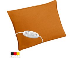 Beurer HK 48 Cosy Orange Warmtekussen – Elektrisch Warmtekussen met Oker Decoratieve Hoes – 40×30 cm – Snelle Opwarming – 3 Warmtestanden – Automatische Uitschakeling – Zachte Fleece – Machinewasbaar – 5 Jaar Garantie: exclusief bij Bol.com