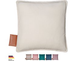 Beurer Warmtekussen - Heaty Corduroy Cashmere Creme - Draadloos Warmtekussen - Elektrisch - Oplaadbaar - 45x45 cm - Wasbare hoes – 5 Jaar Garantie: exclusief bij Bol.com