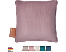 Beurer Warmtekussen - Heaty Corduroy Lavender Lila - Draadloos Warmtekussen - Elektrisch - Oplaadbaar - XL verwarmd oppervlak - 45x45 cm – 5 Jaar Garantie: exclusief bij Bol.com