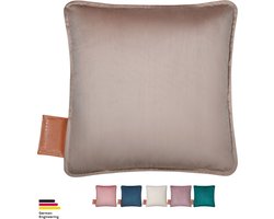 Beurer Warmtekussen | Heaty Velvet Smokey Taupe | Draadloos Warmtekussen | Elektrisch | Oplaadbaar | XL verwarmd oppervlak | 45x45 cm | 5 Jaar Garantie: exclusief bij Bol.com