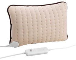 Botti Medic Series Reni verwarmingskussen – 100W – 3 warmtestanden – Beige fleece – Veilig & comfortabel