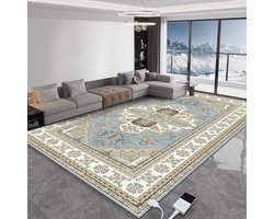 Comfortabel elektrisch verwarmd tapijt voor woonkamer en kantoor met timer 193x