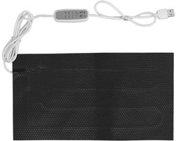 DC5V Heating Pad Heat Mat, 4 Gear USB Power Temperature Regulating Heating Pad Waterproof Electric Cloth Heater(25x30cm)