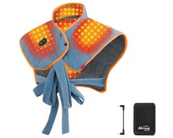 Draadloos verwarmingskussen voor nek en schouders - Elektrisch warmtekussen met massagefunctie en 15000 mAh accu