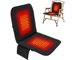 Draagbaar Opvouwbaar Verwarmd Zitkussen met USB-aansluiting